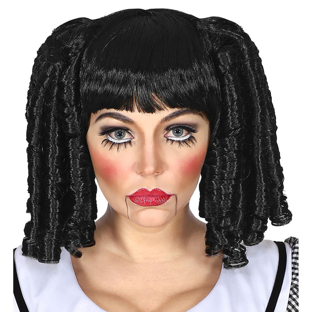 Bambola con parrucca di Halloween