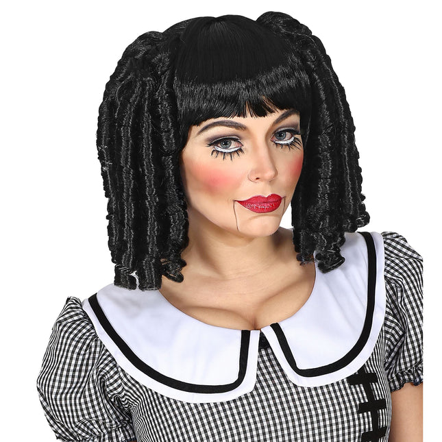 Bambola con parrucca di Halloween