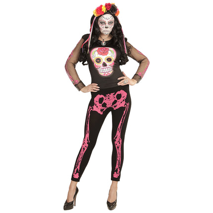 Gambale Halloween Scheletro Rosa
