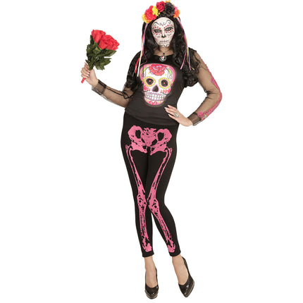 Gambale Halloween Scheletro Rosa
