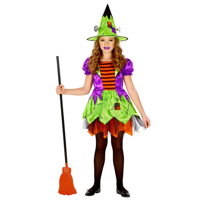 Vestito di Halloween colorato da strega