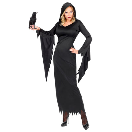 Abito Halloween Nero Donna Regina Gotica