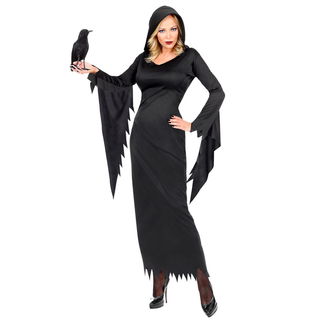 Abito Halloween Nero Donna Regina Gotica
