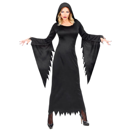Abito Halloween Nero Donna Regina Gotica