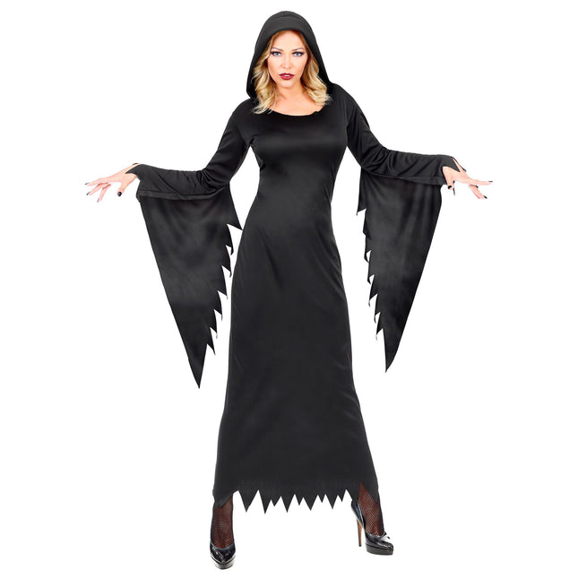 Abito Halloween Nero Donna Regina Gotica