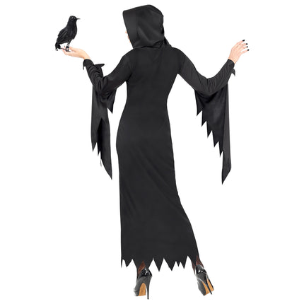 Abito Halloween Nero Donna Regina Gotica