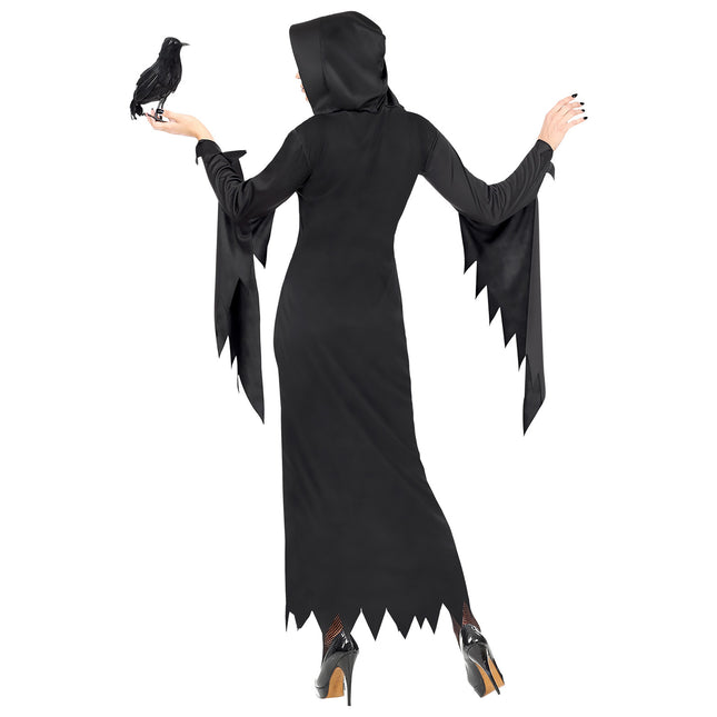 Abito Halloween Nero Donna Regina Gotica