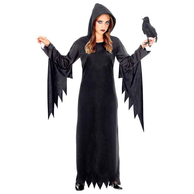 Vestito di Halloween Ragazza Nera Regina Gotica