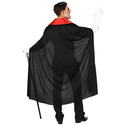 Costume di Halloween da vampiro rosso nero da uomo