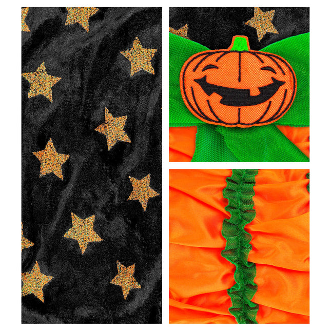 Vestito di Halloween Ragazza Zucca Strega