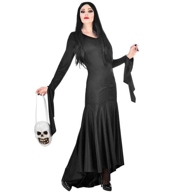 Abito Halloween Nero Donna Mortisia