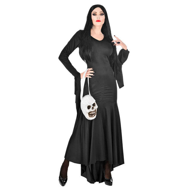 Abito Halloween Nero Donna Mortisia