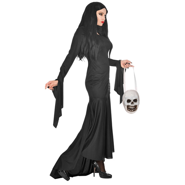 Abito Halloween Nero Donna Mortisia