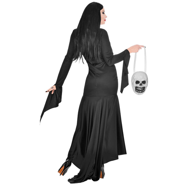 Abito Halloween Nero Donna Mortisia