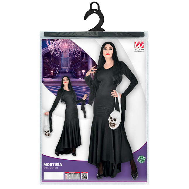 Abito Halloween Nero Donna Mortisia