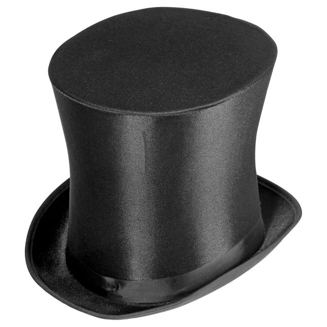 Cappello Nero Alto Raso