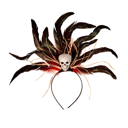 Cerchietto per capelli Halloween Voodoo Skull