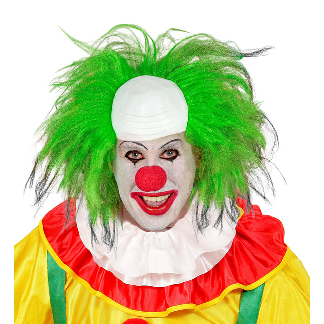 Parrucca di Halloween da clown verde per uomo