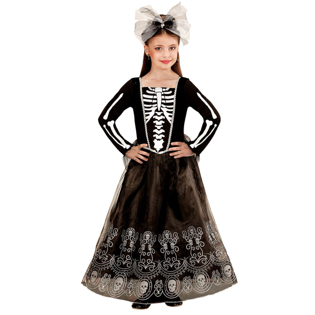 Vestito di Halloween Scheletro bambino nero