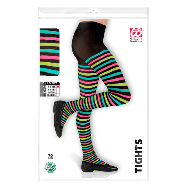 Collant colorati a strisce per bambini