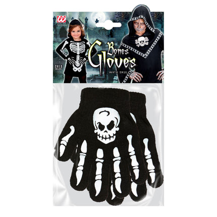 Guanti di Halloween Ossa di bambino