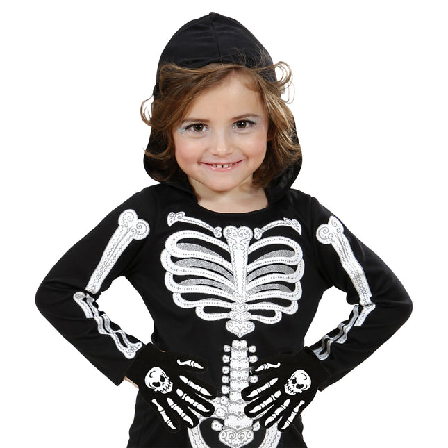 Guanti di Halloween Ossa di bambino