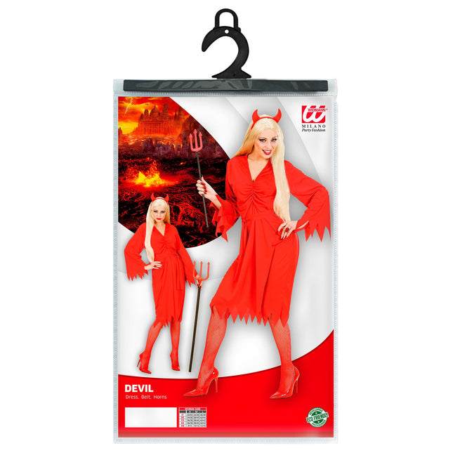 Abito Halloween Donna Deviless 3 pezzi