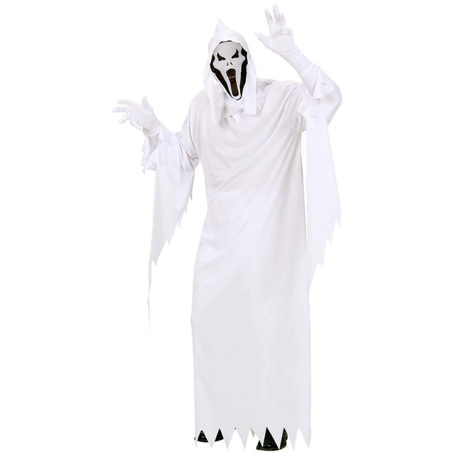 Costume da fantasma bianco 2 pezzi