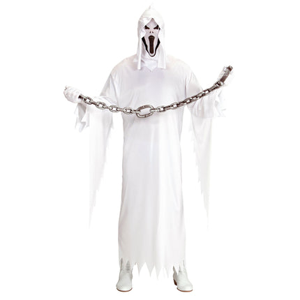 Costume da fantasma bianco 2 pezzi