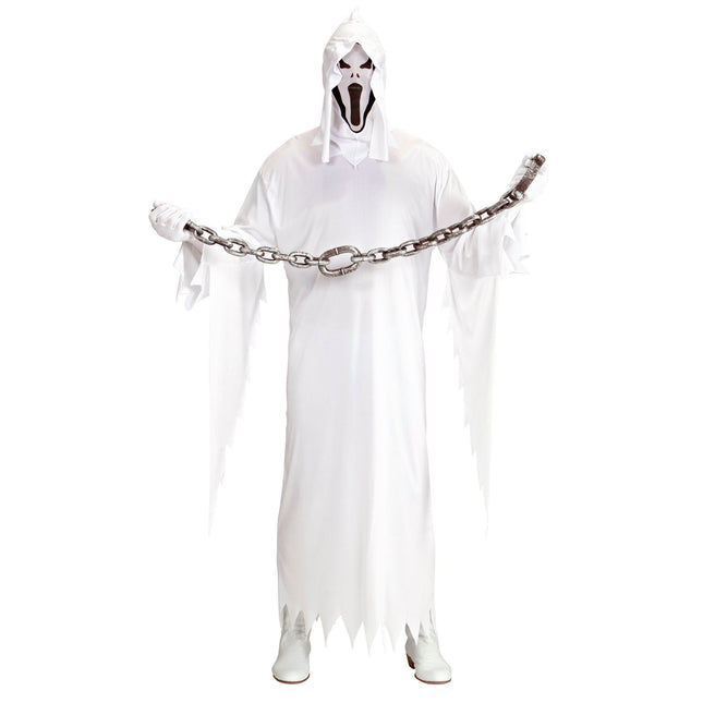 Costume da fantasma bianco 2 pezzi