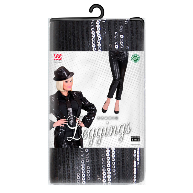 Gambale nero con paillettes