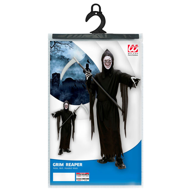 Costume di Halloween da fantasma nero per bambini