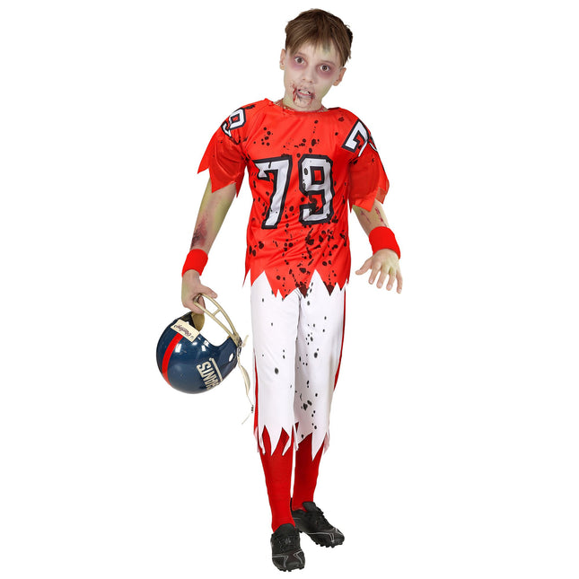 Costume Halloween ragazzo football americano 2 pezzi