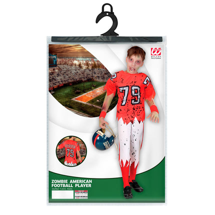 Costume Halloween ragazzo football americano 2 pezzi