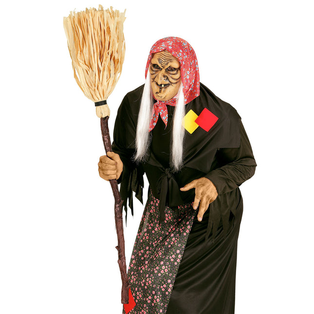 Scopa della strega di Halloween 1,25 m