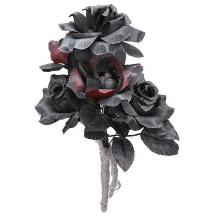 Bouquet finta sposa di Halloween nero