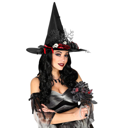 Bouquet finta sposa di Halloween nero
