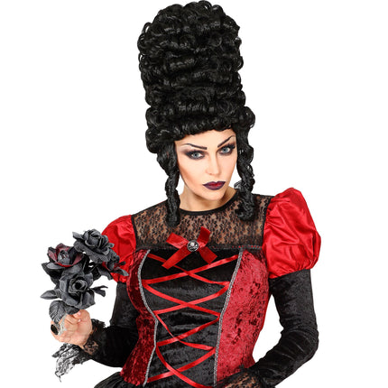 Bouquet finta sposa di Halloween nero