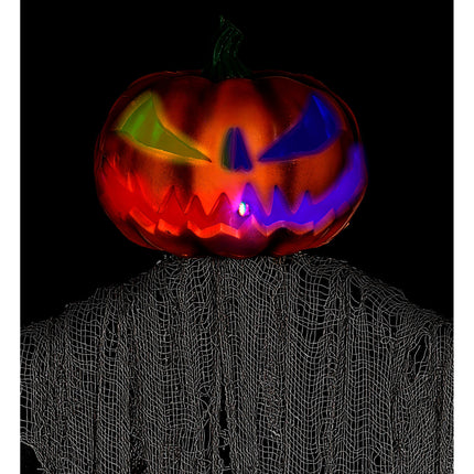 Bambola di Halloween Spaventapasseri con occhi lampeggianti 1,52 m