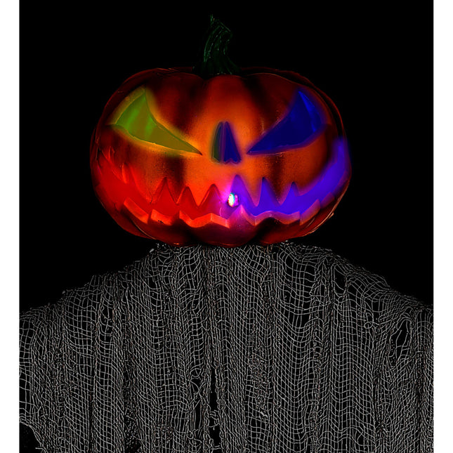 Bambola di Halloween Spaventapasseri con occhi lampeggianti 1,52 m