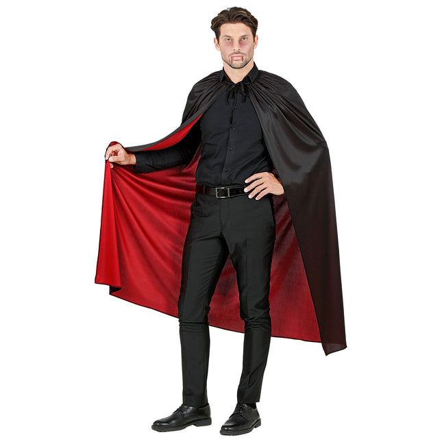 Capo di Halloween rosso nero 1,3 m