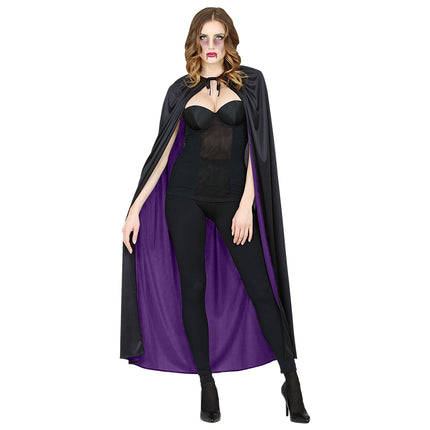 Capo di Halloween nero viola 1,3 m