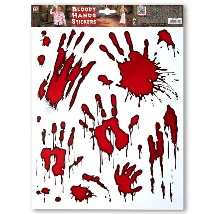Adesivi di Halloween Mani insanguinate