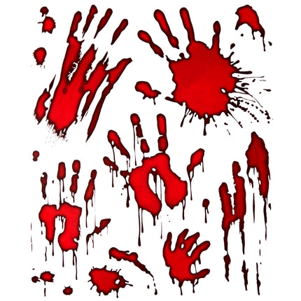 Adesivi di Halloween Mani insanguinate