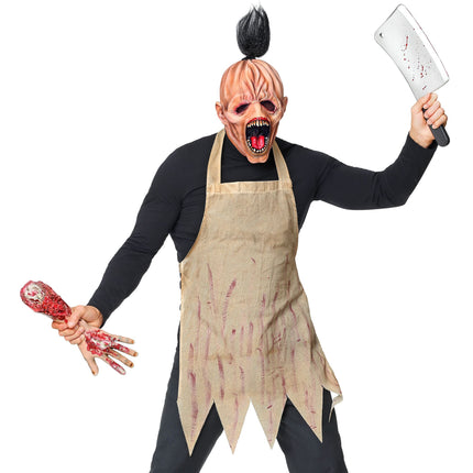Set di accessori per Halloween Macellaio 2 pezzi