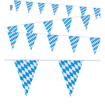Ghirlanda Oktoberfest Blu Bianca 10m