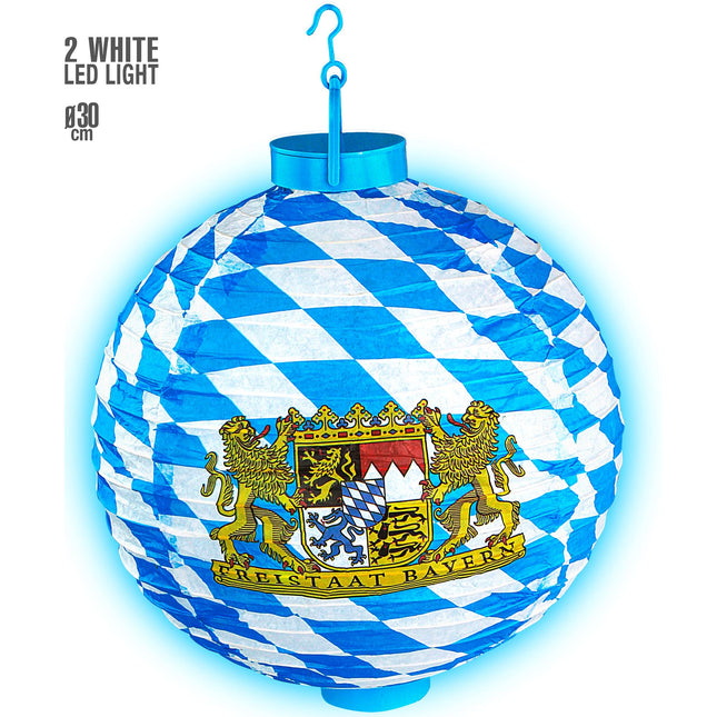 LAMPIONE OKTOBERFEST CON LUCE A LED