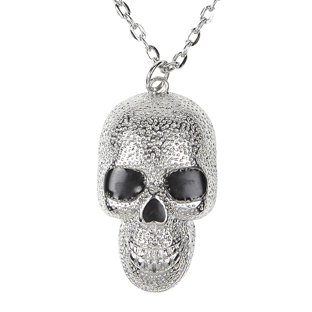 Collana di Halloween Teschio d'argento
