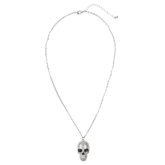Collana di Halloween Teschio d'argento