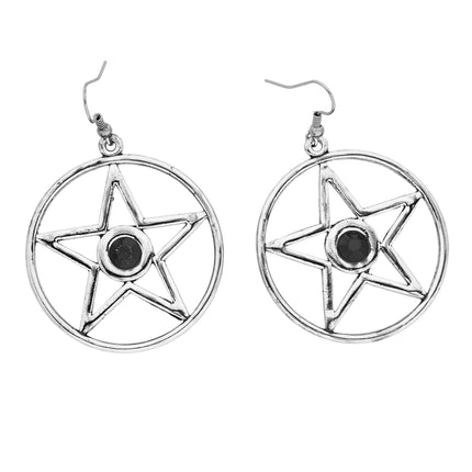 Orecchini di Halloween in argento Satana